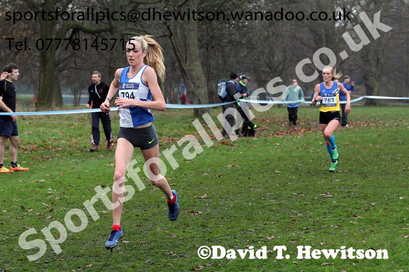 Senior women's European Cross Country Trials, Sefton Park, Liverpool. Photo: David T. Hewitson/Sports for All Pics